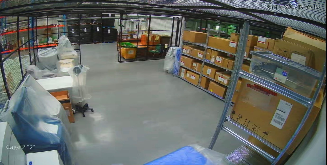 CCTV footage of our secure fulfilment centre